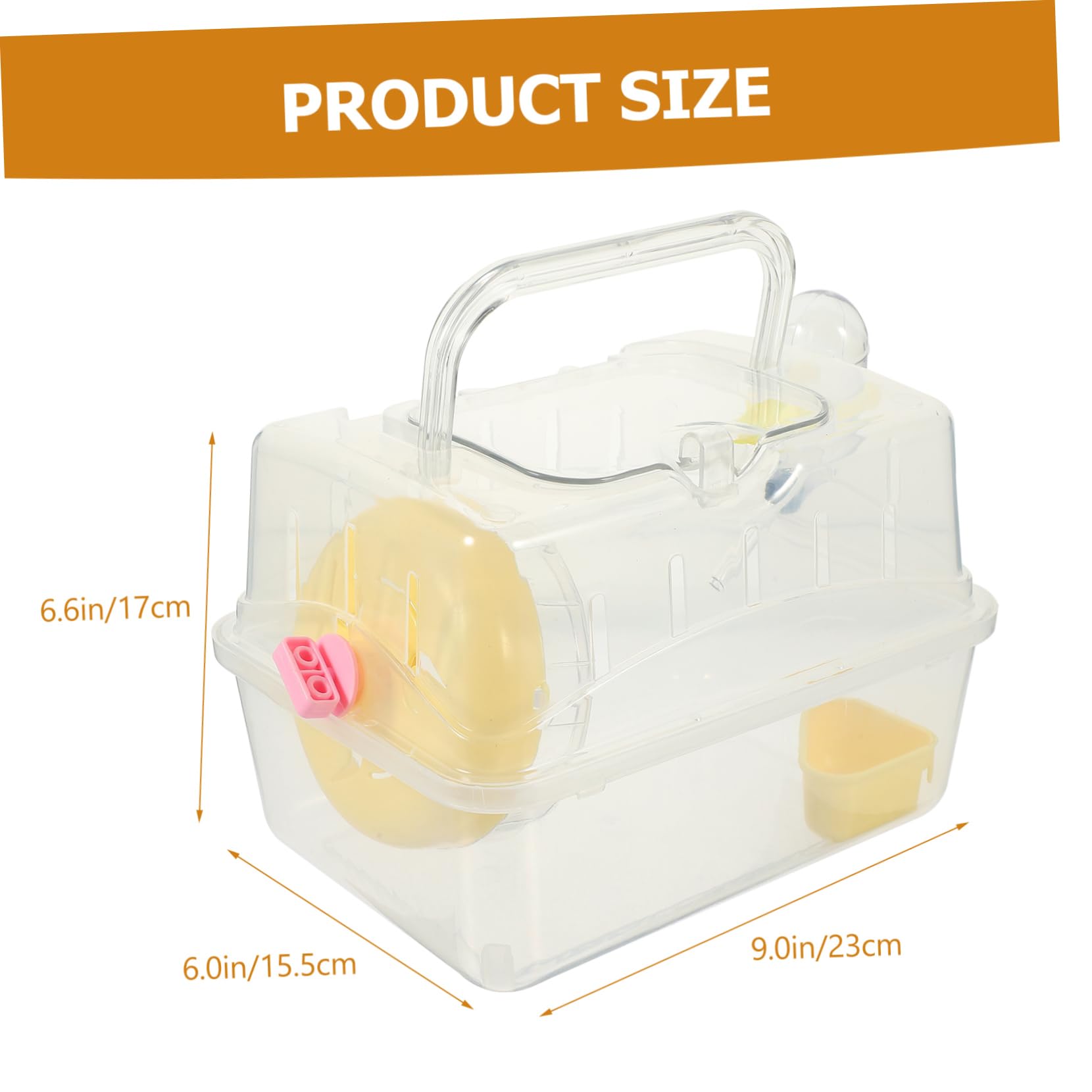 HOLIDYOYO Pet Living House Portable Hamster Carrier with Roof for Travel with Chinchillas Animals Durable Spacious Design for Outdoor Adventures