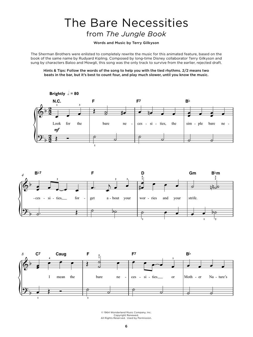 Really Easy Piano – 40 Chansons Disney | Recueil de chansons et partitions pour piano facile | 40 classiques Disney pour piano voix et guitare | Ressource pédagogique idéale et cadeau pour pianistes