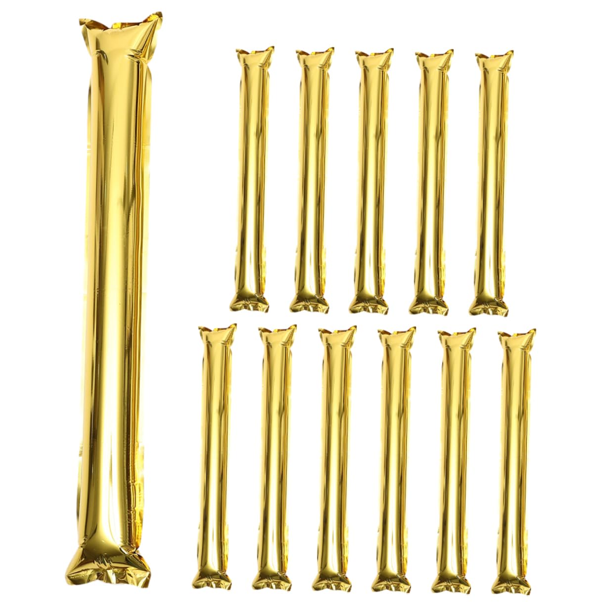 Amosfun 1set Cheering Sticks Cheer up Toys Neon Noise Makers for Sporting Events Sports Party Favors Thicken Bam Bam Spirit Boom Sticks Cheer Rod Noise Maker Prank Aluminum Film 12pcs