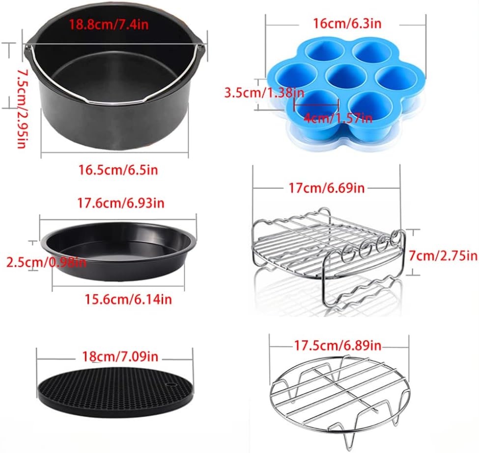 ملحقات مقلاة الهواء، مجموعة إكسسوارات مقلاة الهواء مع صينية ال... - view 4
