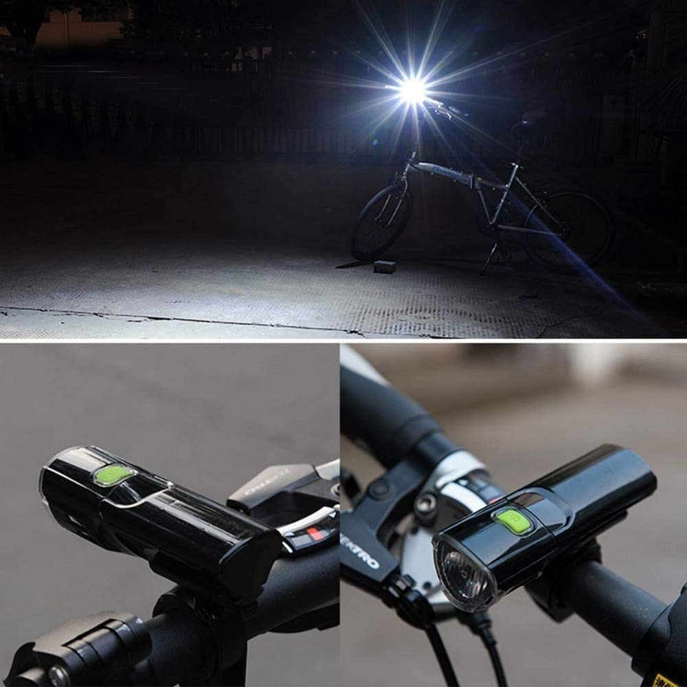 Luz de Bicicleta LED Recargable USB, luz Delantera de la luz Delantera de la Bicicleta, Impermeable, fácil de Instalar para los niños Hombres Mujeres Ciclismo Flashlight