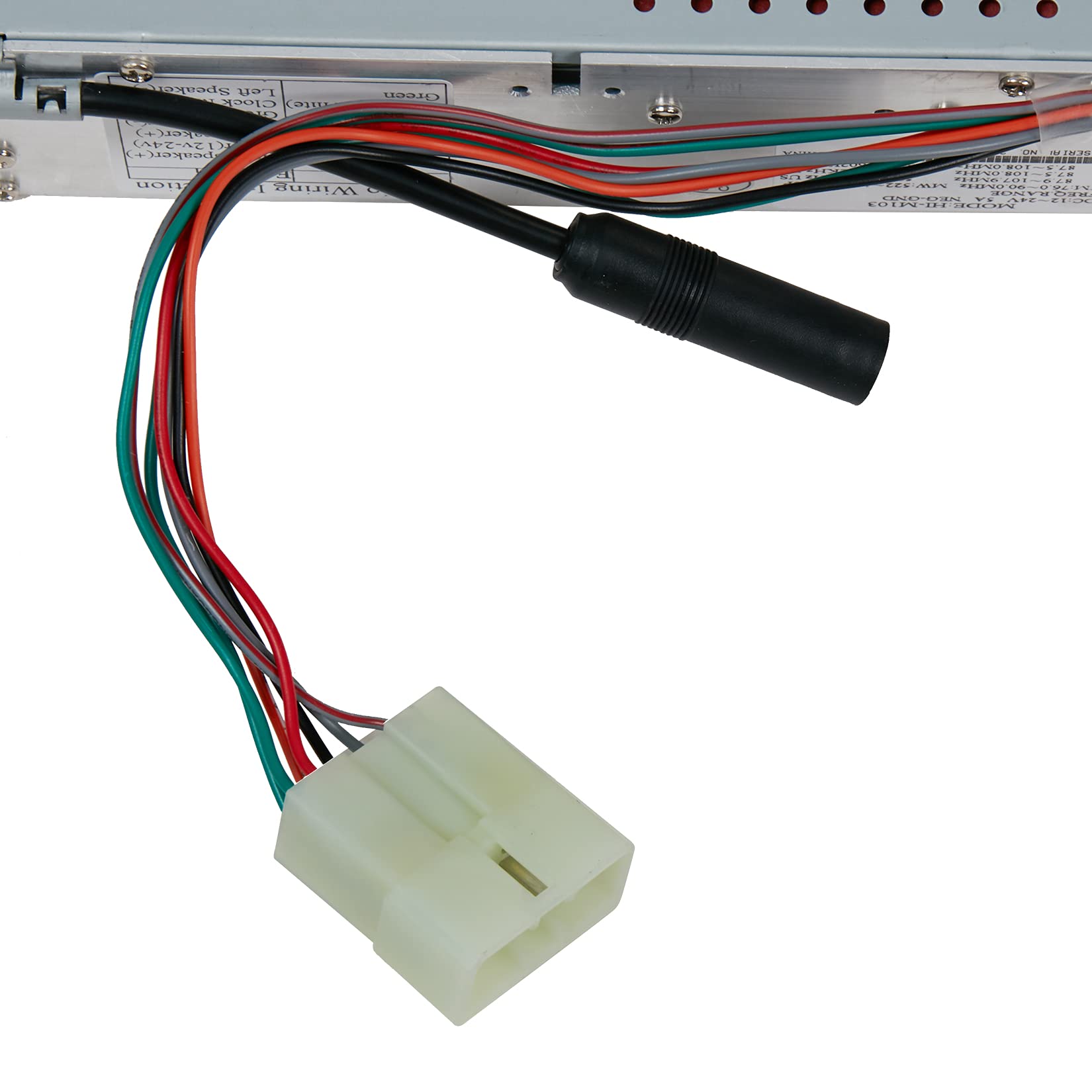 am/fm ラジオトラック新車より24V取外し品です。 トラック用 AM/FMラジオ AUX入力USB付 Bluetooth 24V車用 新車