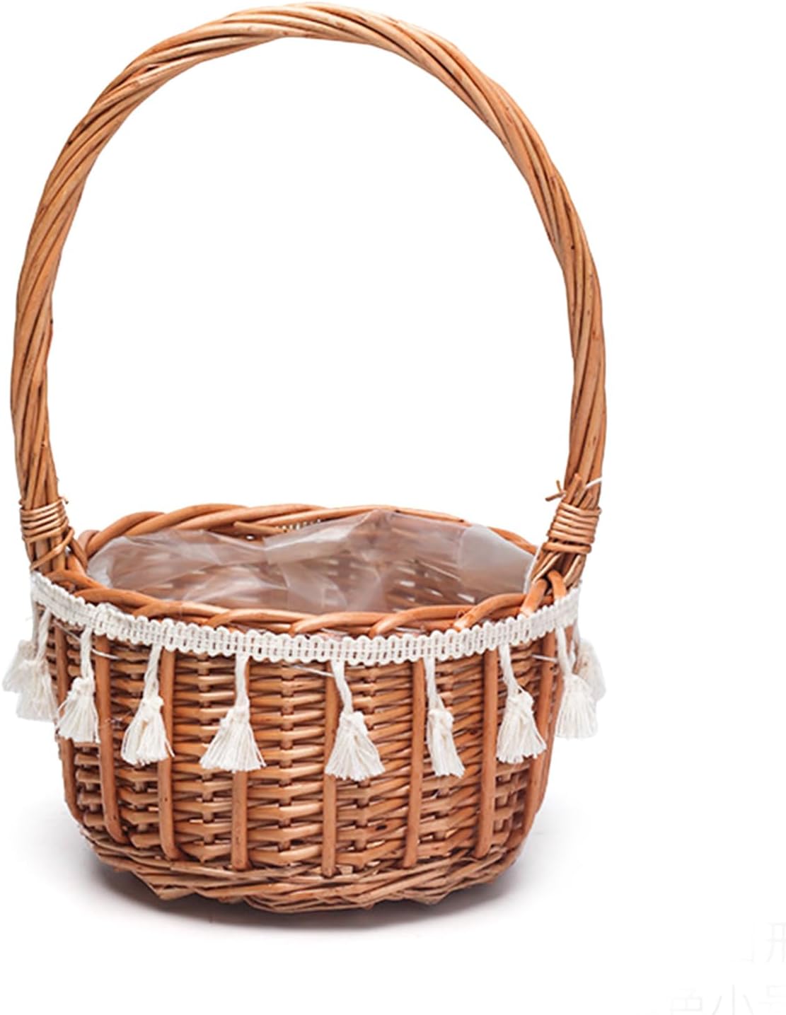 Small Wicker Rattan Flower Girl Basket Wedding Flower