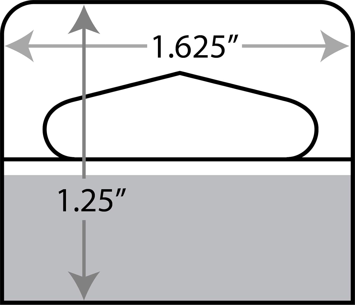 Kenco 1-1/4" x 1-5/8" Slot Holed Adhesive Hang Tabs 1000/Pack