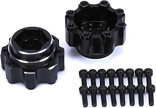 RCAWD Alloy Wheel Hex Adapters 1/8 8x32 to 17mm 1/2