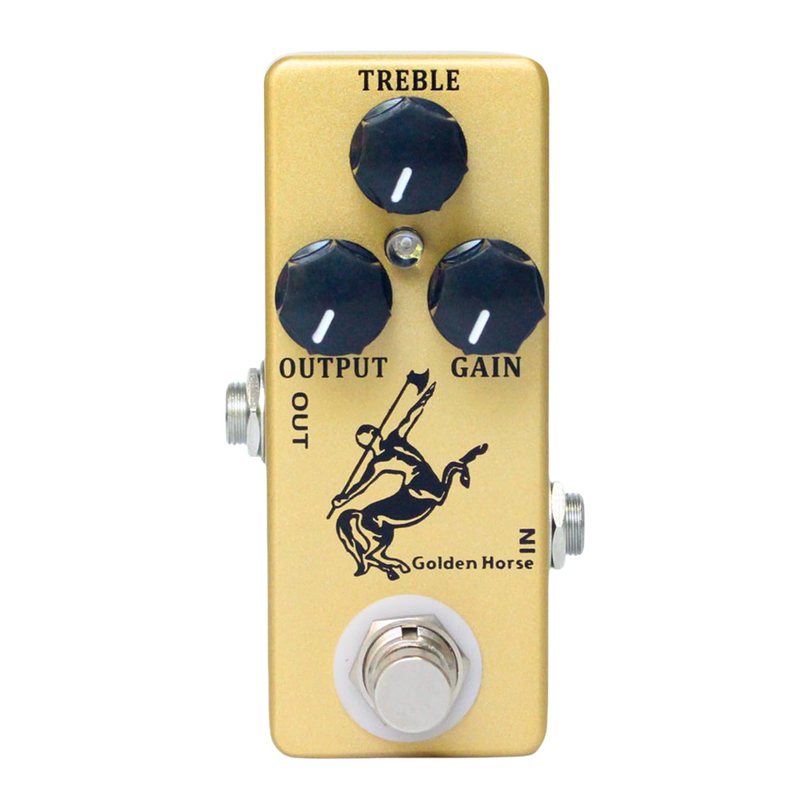 Pédale d'effets guitare overdrive avec dérivation matérielle pure