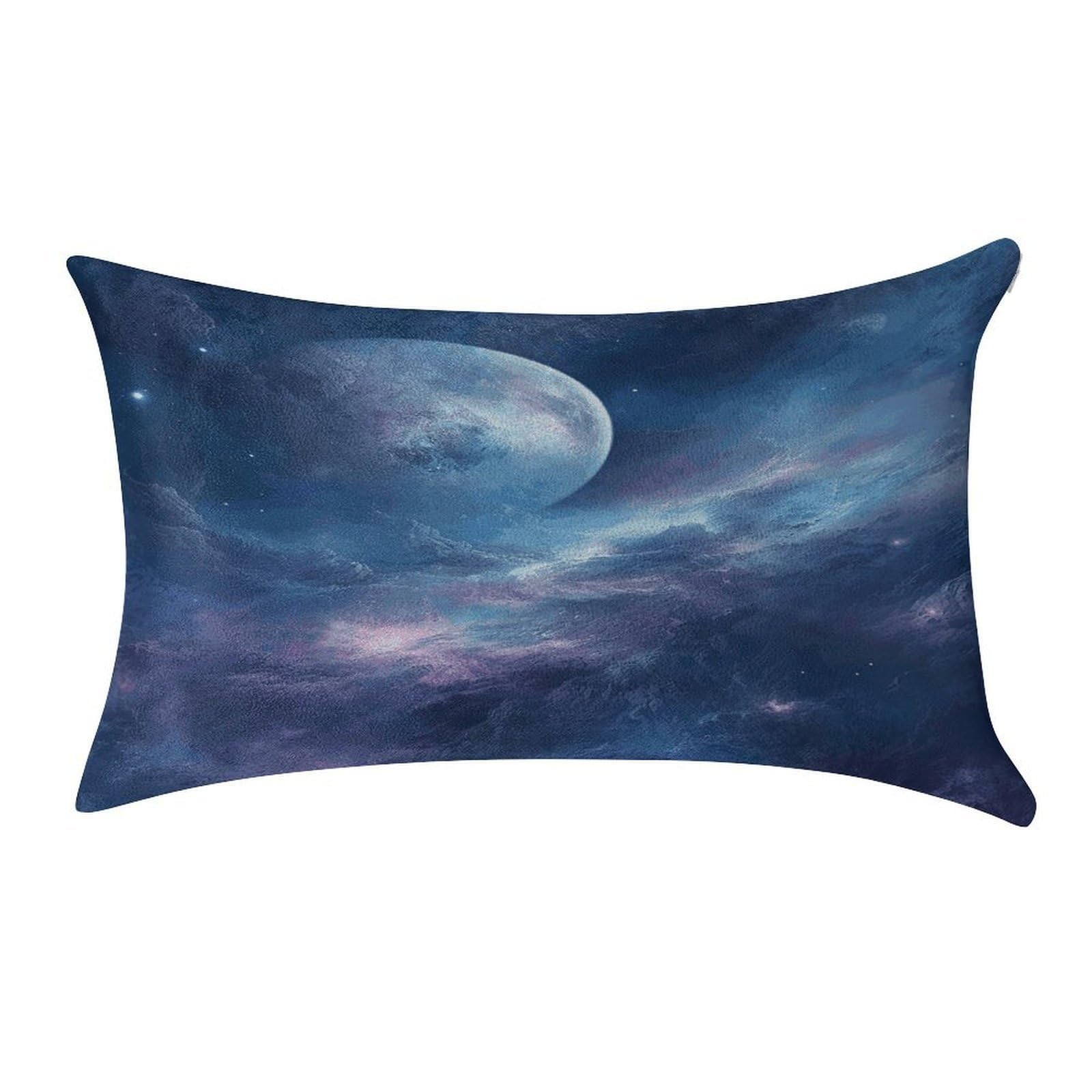 Fekiloot Style Nebula And Moon Pillow Covers Home Decor Pillow Cases