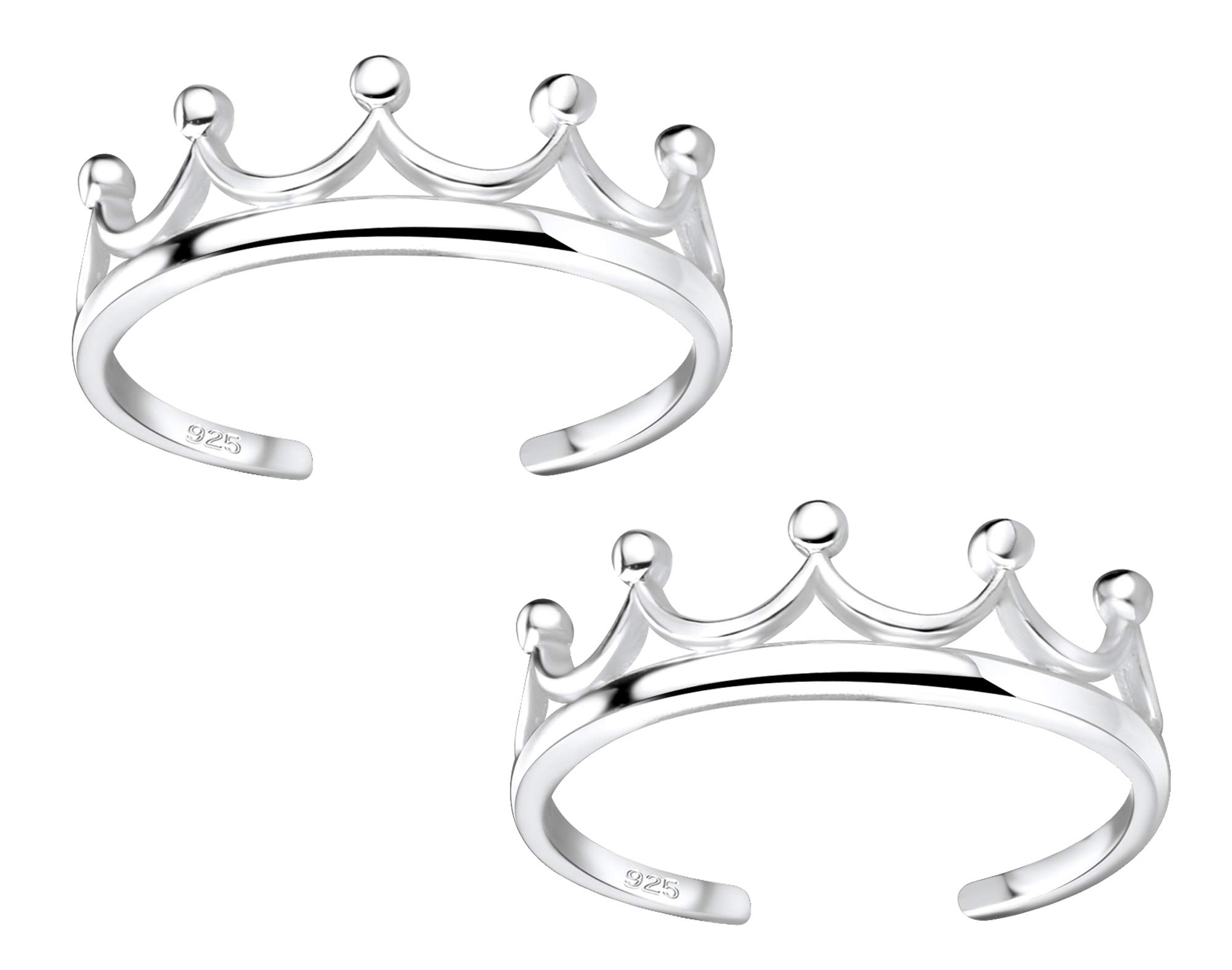 Via Mazzini Adjustable Silver Toe Rings for Women Pure Silver 925 for Women and Girls (TR0006) 1 Pair (Style 2) (B0813HTLR2) Amazon Price History, Amazon Price Tracker