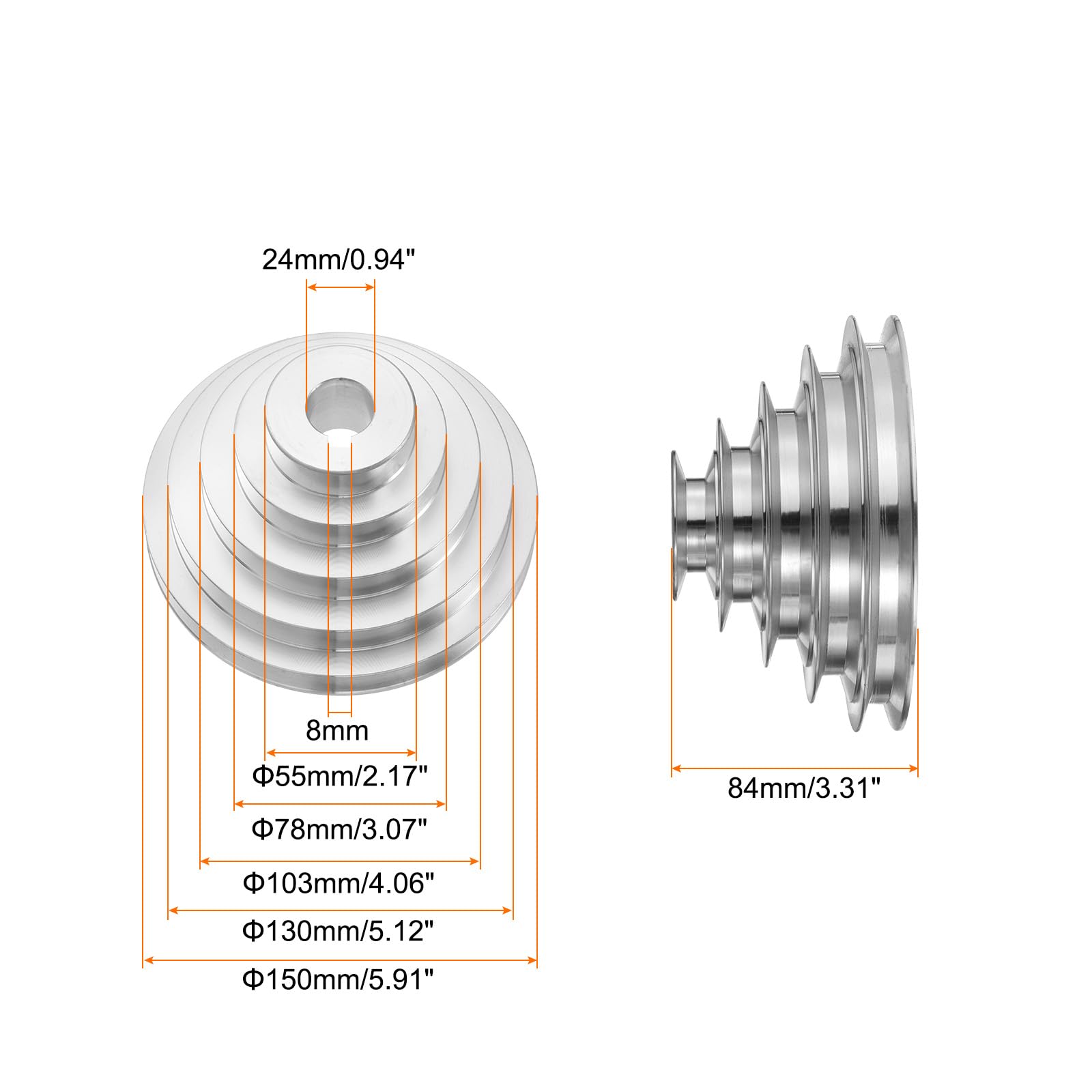 Courroie De Distribution HTD3M 210 - 70 Dents, Pas 3 Mm, Largeur 8 Mm - Caoutchouc Synchrone Pour Machines