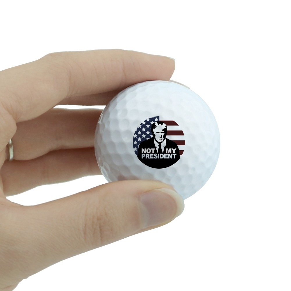 GRAPHICS & MORE Not My President Anti Donald Trump Novelty Golf Balls 3 Pack