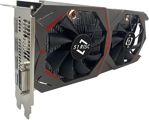 Miniatura 2 de 51RISC Tarjeta gráfica Radeon RX 590 GME, 2304SP 8GB GDDR5 256bit PCIe 3.0 × 16 1340MHz Base Clock Tarjeta de video para juegos (Radeon RX 590 GME)