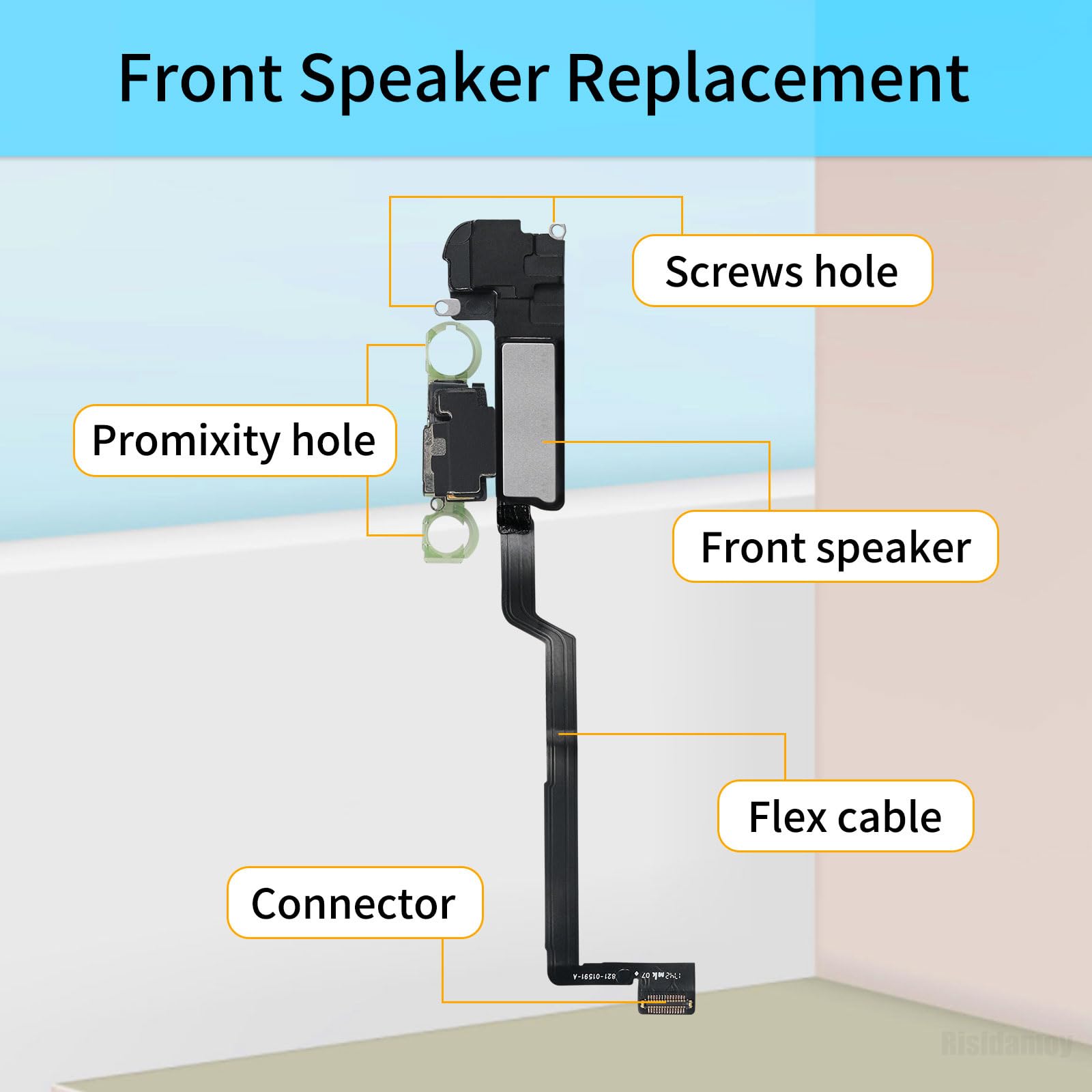 Câble Flex Haut-parleur Pour IPhone X - Câble De Remplacement Référence A1901/A1902/A1865 - Neuf Sous Sachet