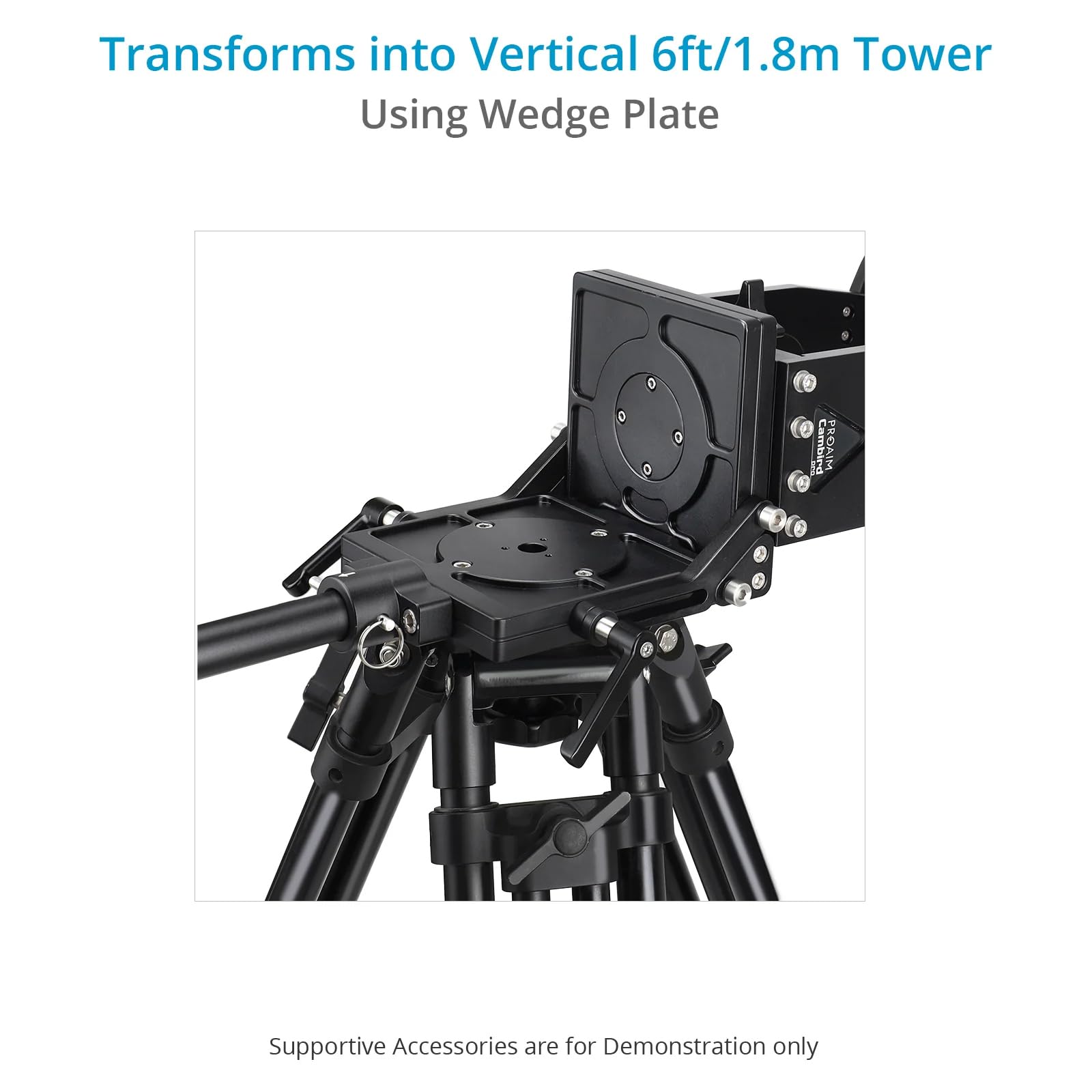 Équipement PROAIM Cambird Pro 4 en 1. Curseur pour caméra vidéo de 1,8 m. Mini-flèche Portable. Tour. Charleston. Charge utile Verticale : 10 kg. Charge utile Horizontale : 12 kg (SL-CBPR-01).