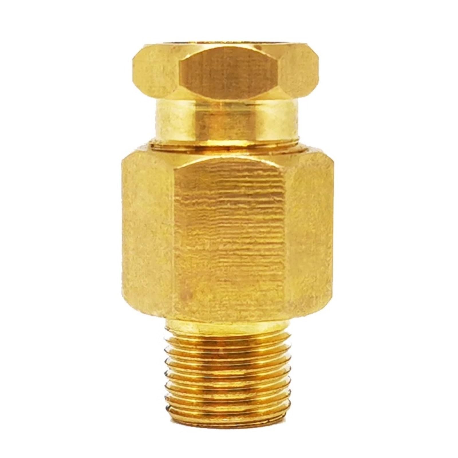 Compatible with 10PCS Straight Elbow 1/8" 1/4" BSPT Metric Male Compression Tube Brass Pipe Fitting Lubrication System(Straight,M10x1mm to 4mm)