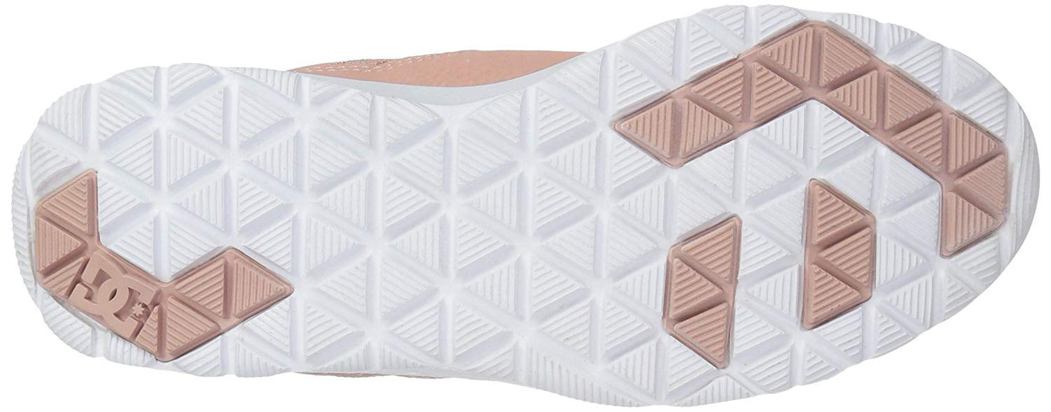 DC Unisex-Child Heathrow Skate Shoe, Peach Parfait, 1 M US Little Kid