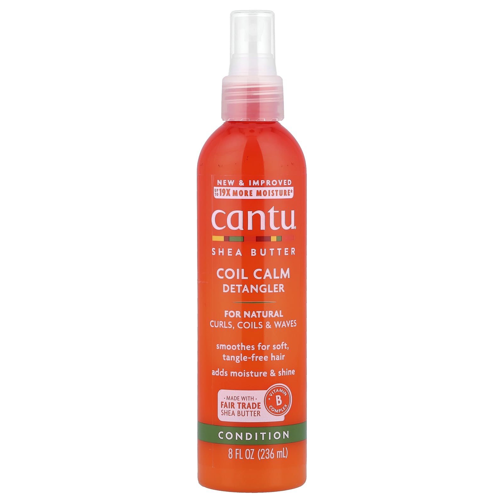Cantu Shea Butter For Natural Hair Coil Calm Detangler, 237 ML