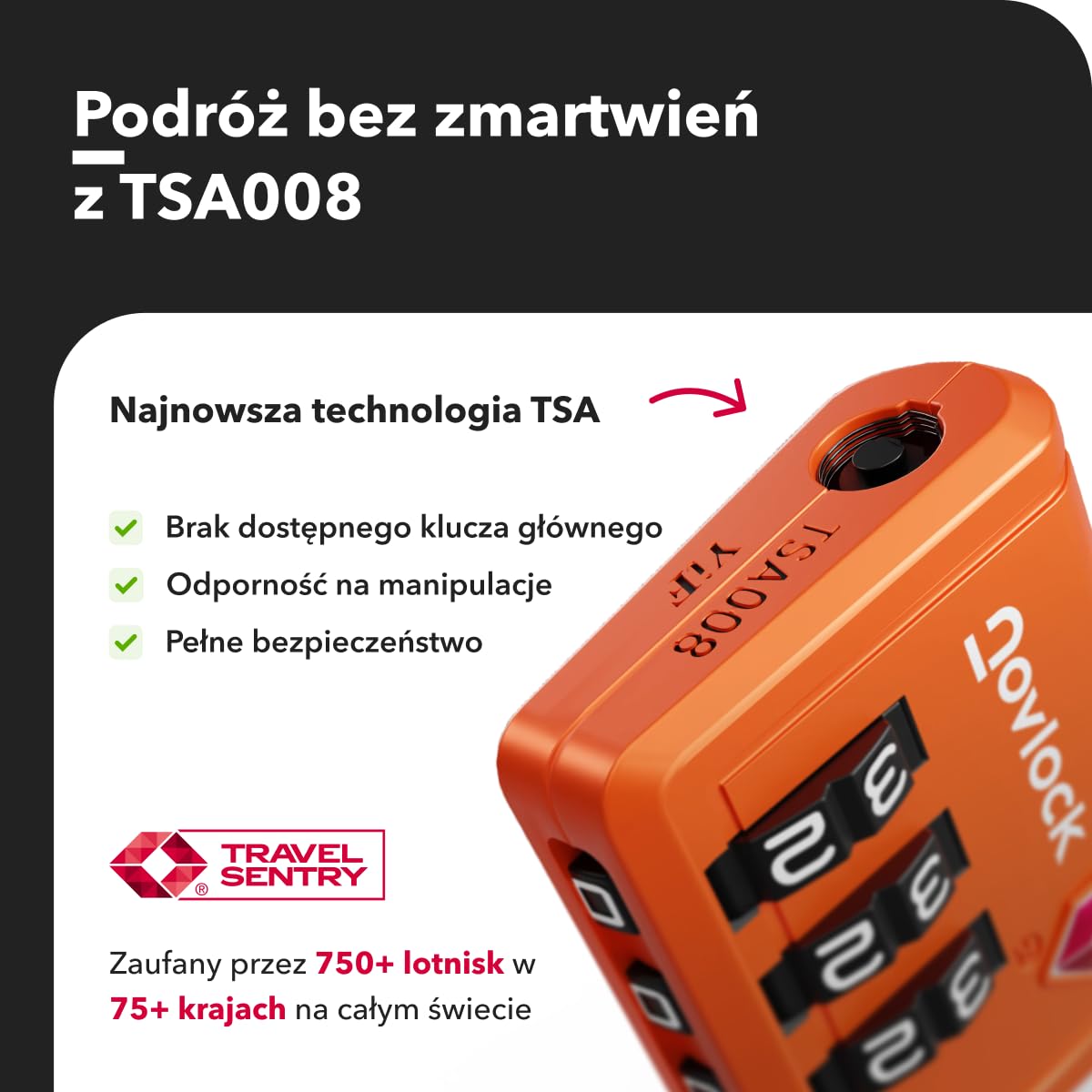 Kłódki TSA ze Wskaźnikiem Otwarcia – Szyfrowe Zamki do Walizek, Plecaków, Bagażu i Szafek – Zamki Podróżne z Elastyczną Stalową Linką, Zestaw 2 Pomarańczowe