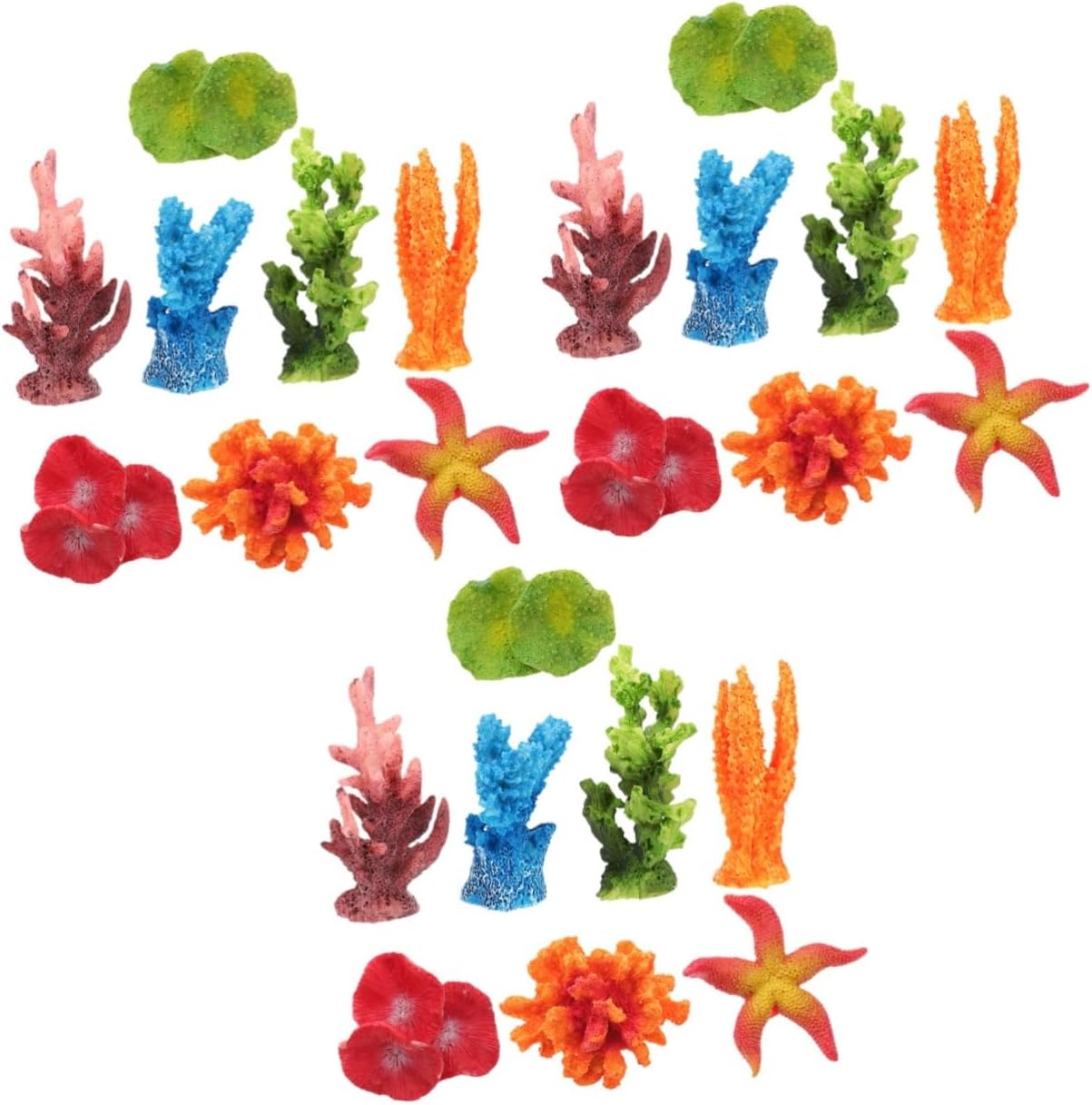 5 Sets Aquarium Plants Fish Tank Landscaping Decorations Aquarium Lamp Fish Tank Decor Plants Faux Plants Beach Room Decor Artificial Corals Ornament Artificia