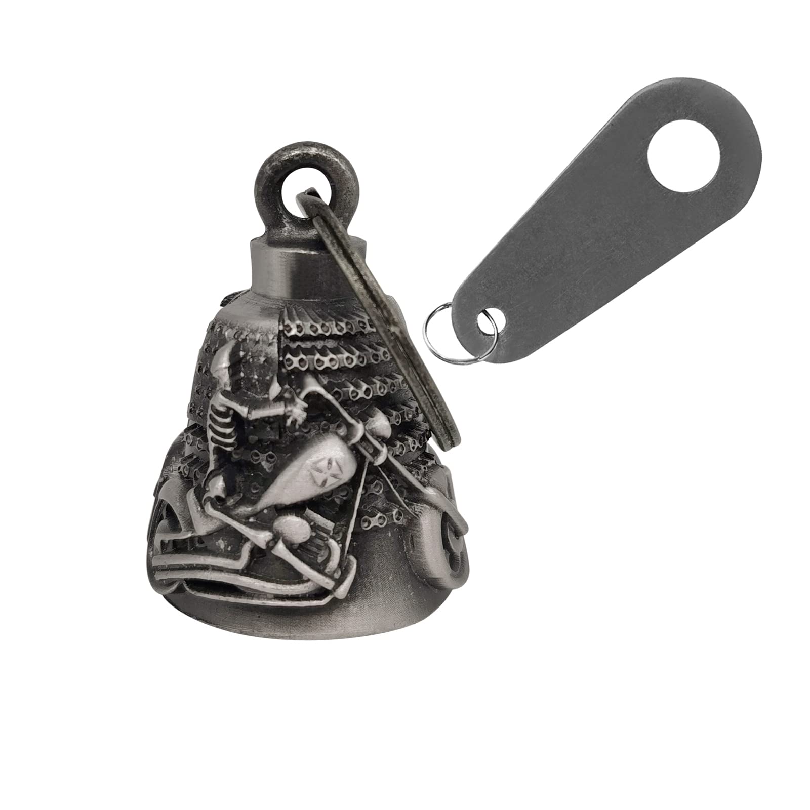 Motorcycle Bell with Hanger for Biker, Good Luck Biker Bells & Motorcycle Accessories, Keychain Luck Bell