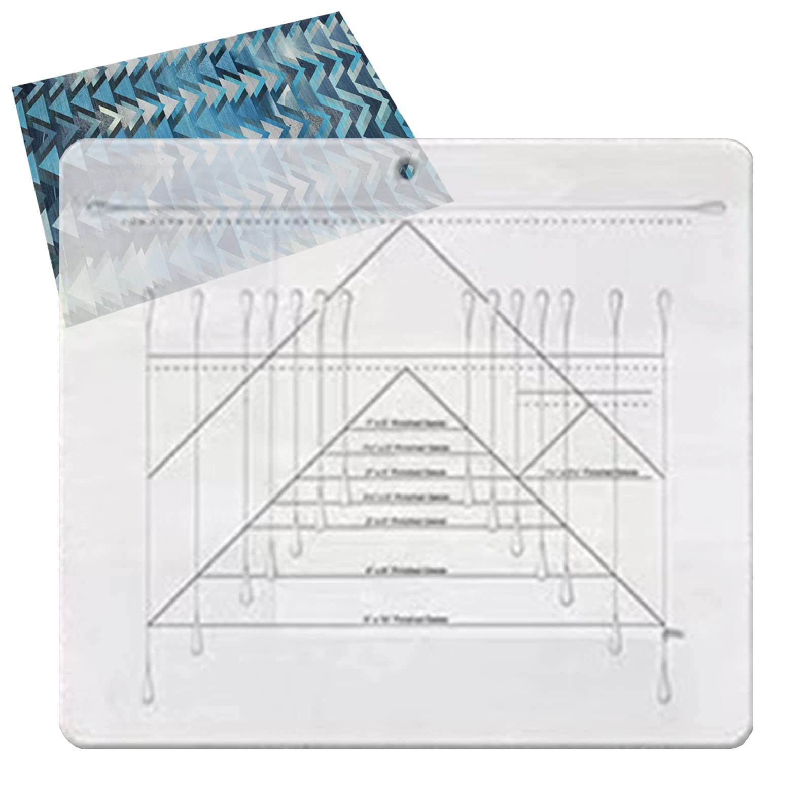 Flying Goose Quilting Rulers, Transparent Acrylic Quilting Ruler with Flying Geese and Precise Scale, Trimming Tool Ruler for Quilting, Sewing and Crafts Hongjingda