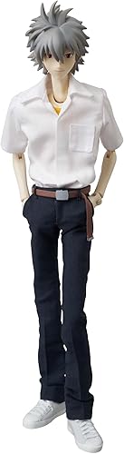 Medicom Evangelion 2.0 Kaworu Nagisa - Figura de héroe de acción real (versión de uniforme escolar)