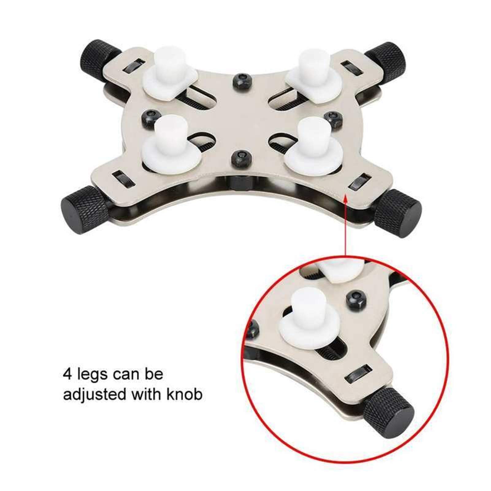 Accesorios para Herramientas de relojería, Soporte para Caja de Reloj, Abrazadera de sujeción, Herramienta de reparación de Metal para relojeros, diámetro máximo 60 mm.