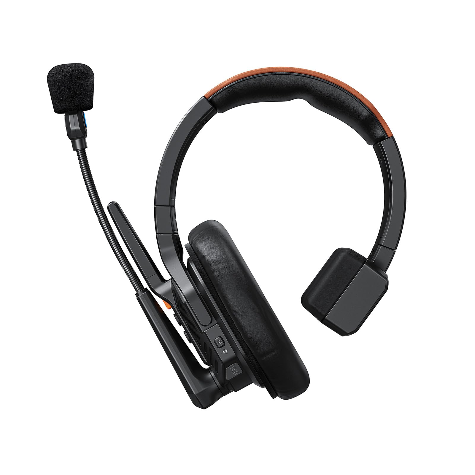 Auriculares Intercomunicadores Inalámbricos Dúplex Completos con Reducción de Ruido AI/ENC para Comunicación en Equipo, Juego de 2 Uds para Eventos Al Aire Libre