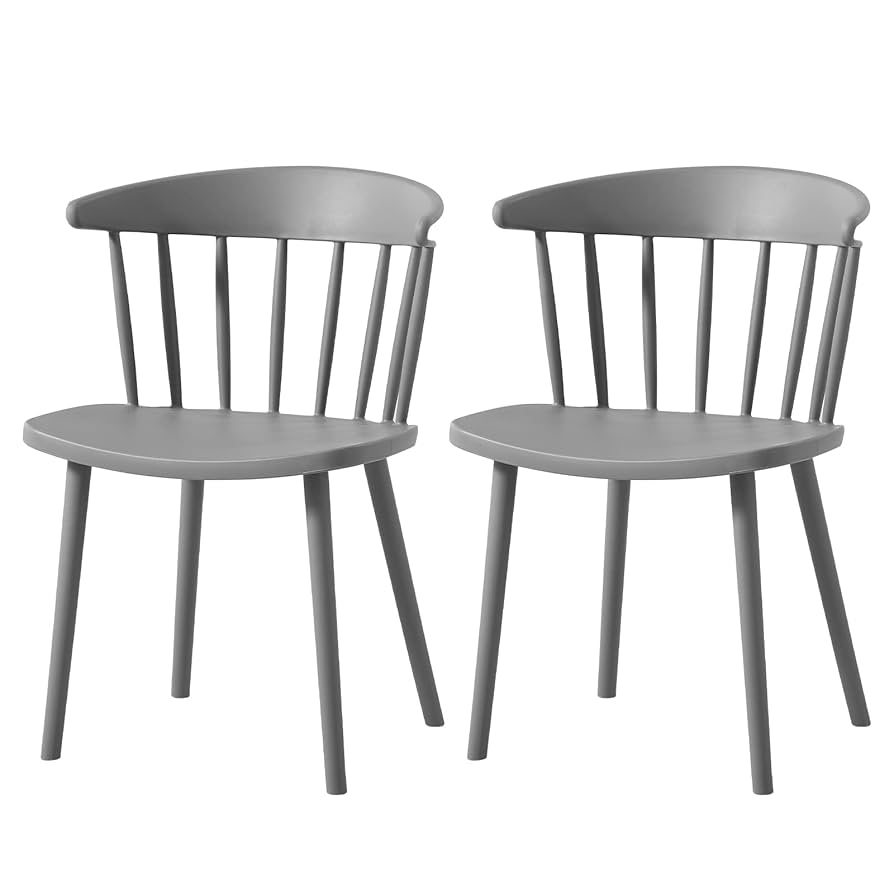 Prosto デザインチェア グレー 2脚セット Prosto デザインチェア グレー 2脚セット 椅子・チェア