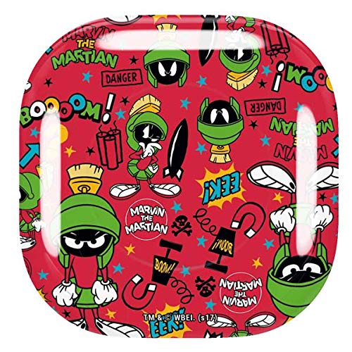 Skinit Decal Audio Skin Compatible with Samsung Galaxy Buds Pro - Officially Licensed Warner Bros Marvin The Martian Patches Design