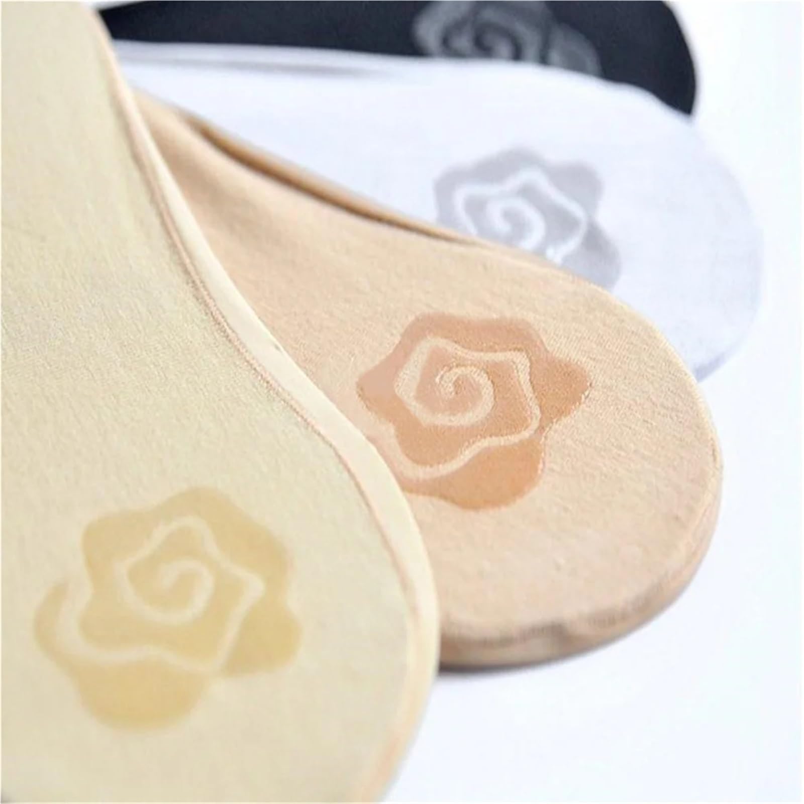3 pares de calcetines náuticos seda invisibles for mujer, finos y antideslizantes verano