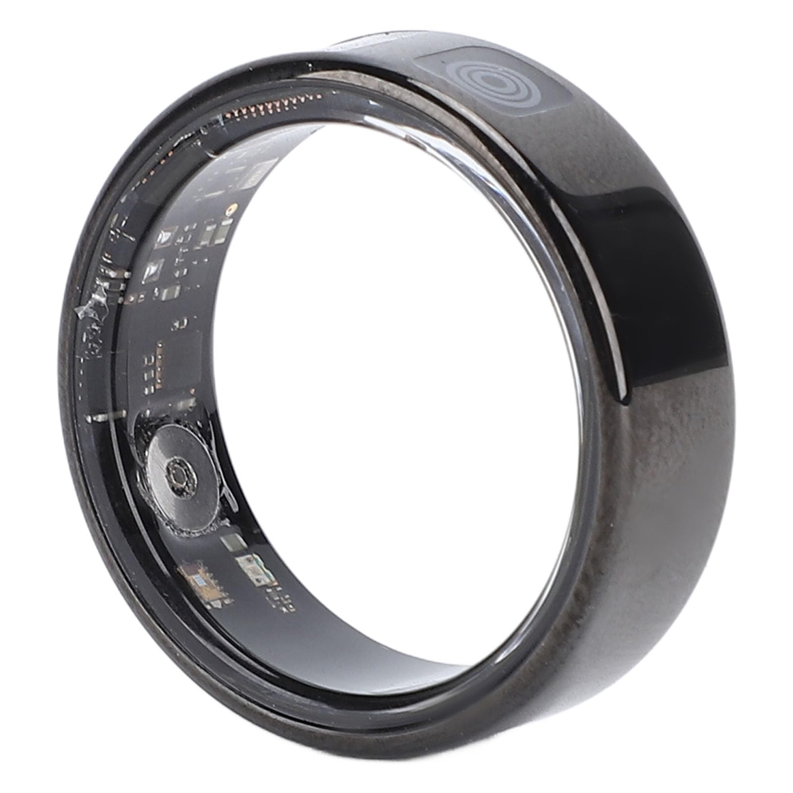 VBESTLIFE Anillo Inteligente con Pantalla, Rastreador de Acondicionamiento de Aptitud de Acero Inoxidable con Múltiples Modos Deportivos a Prueba de (ID 19.9 mm / 0.78in)