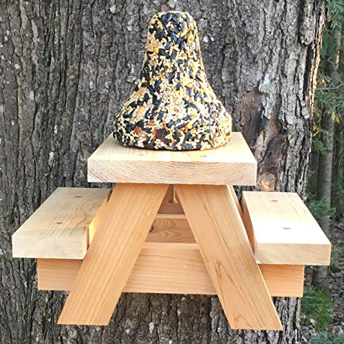image for Nutraffect Squirrel Picnic Table Feeder - Large Squirrel Feeders for O