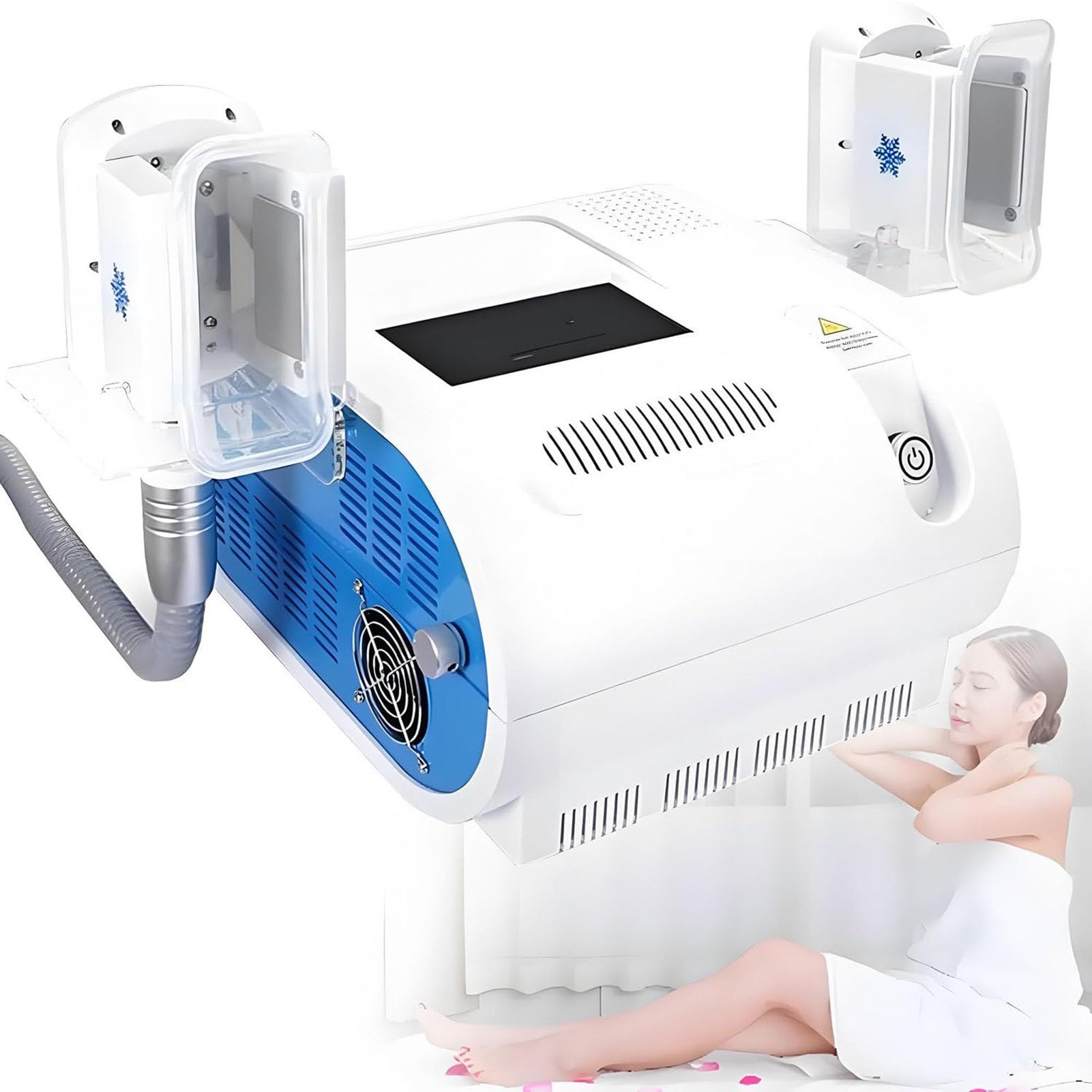 Instrumento para lipólisis de Grasa por Criolipólisis, Equipo de Belleza Adelgazante por Congelación al Vacío con Refrigeración Profesional para Adelgazar Brazos, Muslos