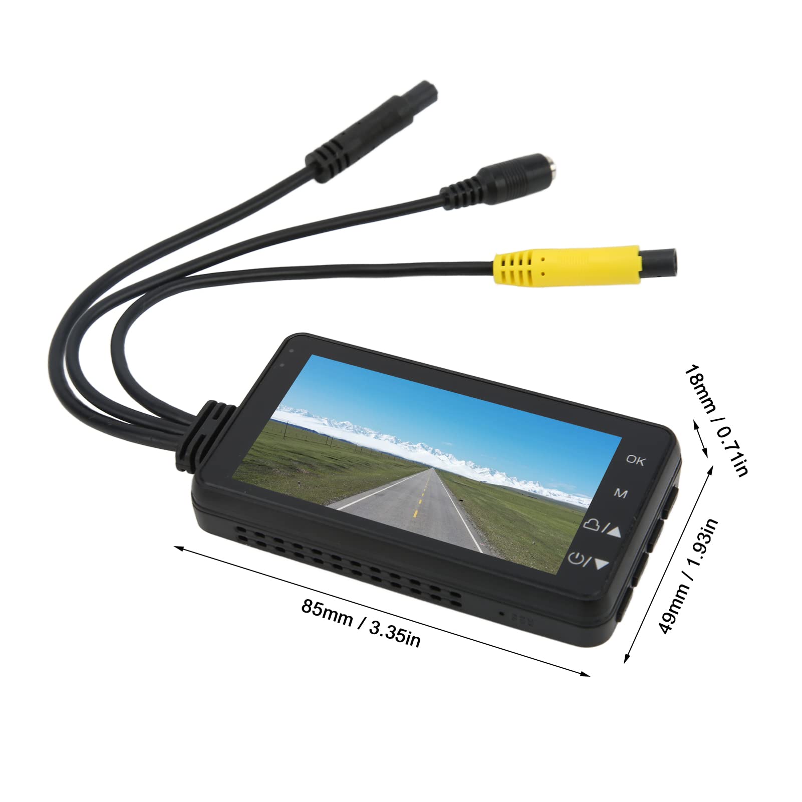 KIMISS Grabadora De Conducción, Cámara De Grabación De Conducción Dual 1080P Para Motocicleta, Cámara De Salpicadero Delantera Y Trasera Con Control Remoto Para Conducir
