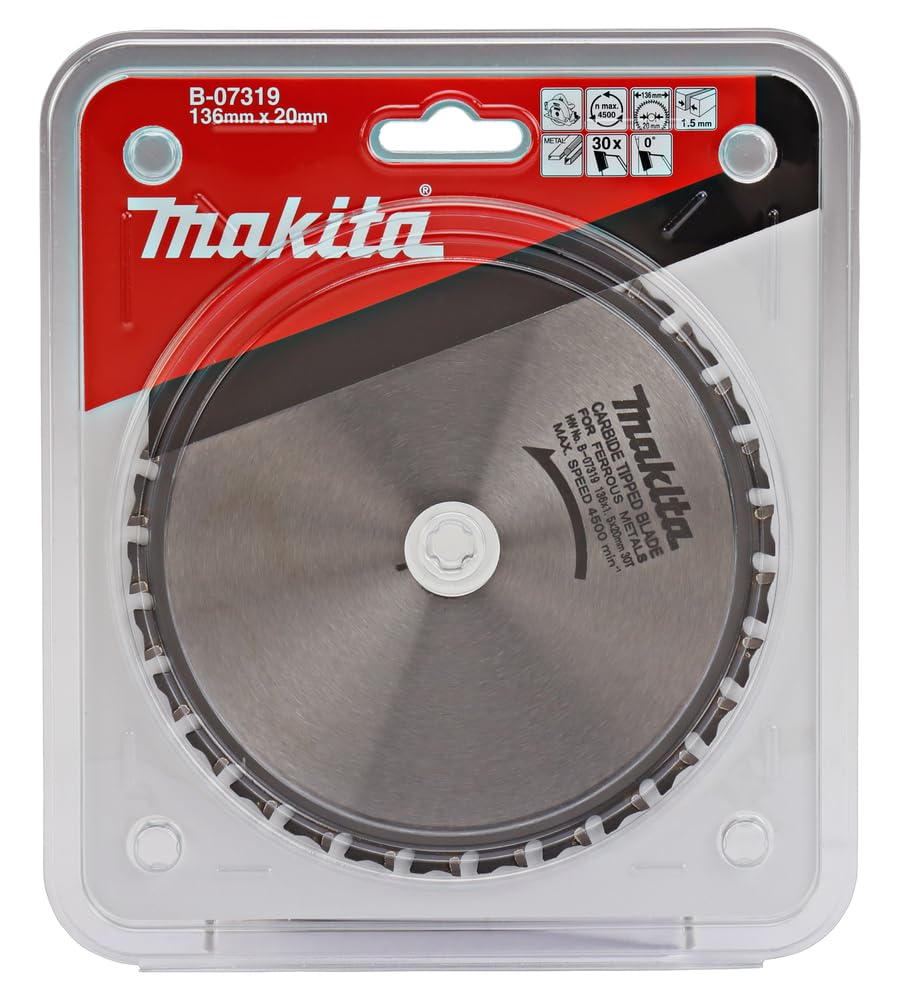 Makita B-07319 Hoja de sierra circular Specialized TCT 136x20mm 30T Metal