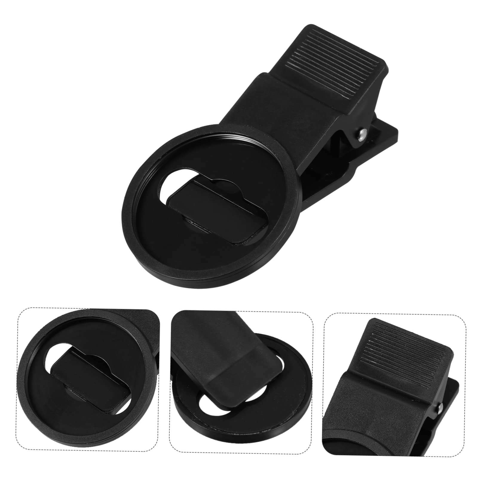 Angoily 2pcs Phone Lens Clip Camera Photo Mobile Phones Photography Adapter Holder Clip Camera Lenses Phone Photo Lens Clips Wide Angle Lens Fotos Extended Version Abs Macro Lens