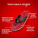 Dr.Ortho Acupressure Slippers | Acupressure Slippers | Flip-Flops | Men & Women's Slippers | Comfortable & Lightweight | Soft Foot Massager | All Day Wear Acupressure Slipper | Size UK-06 gallery image