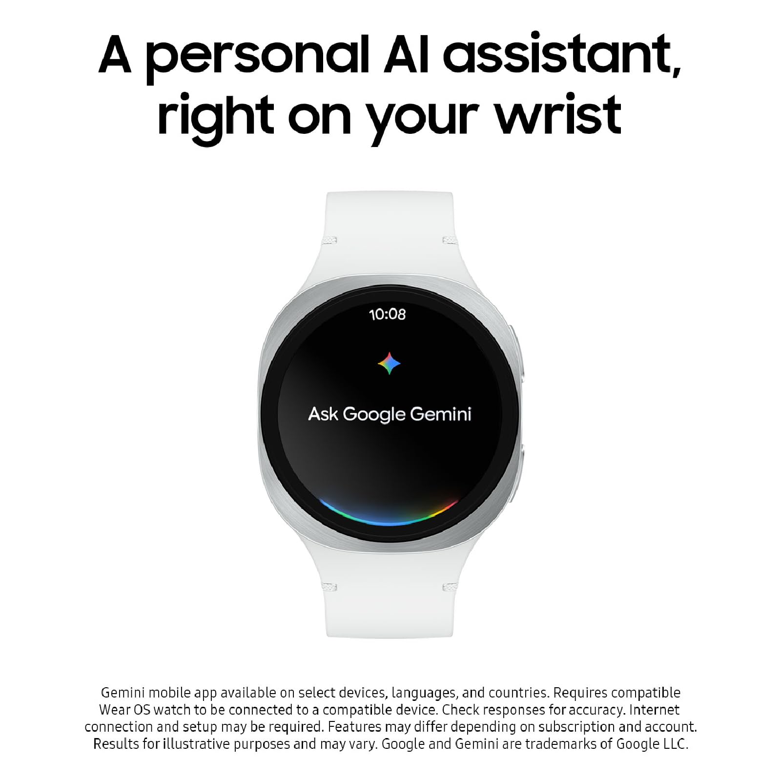 Amazon.com: Samsung Galaxy Watch 8 (2025), Silver, 44mm, LTE