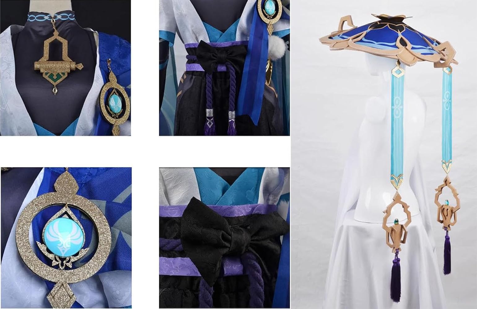 Amazon.co.jp: [DOZZZY] ウィッグ +帽子付き 原神 散兵 コスプレ