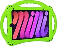 Vista 1 de TopEsct Funda infantil para iPad mini 7 (A17 Pro) 2024/iPad Mini6 2021, funda de silicona a prueba de golpes con soporte de asa para iPad mini