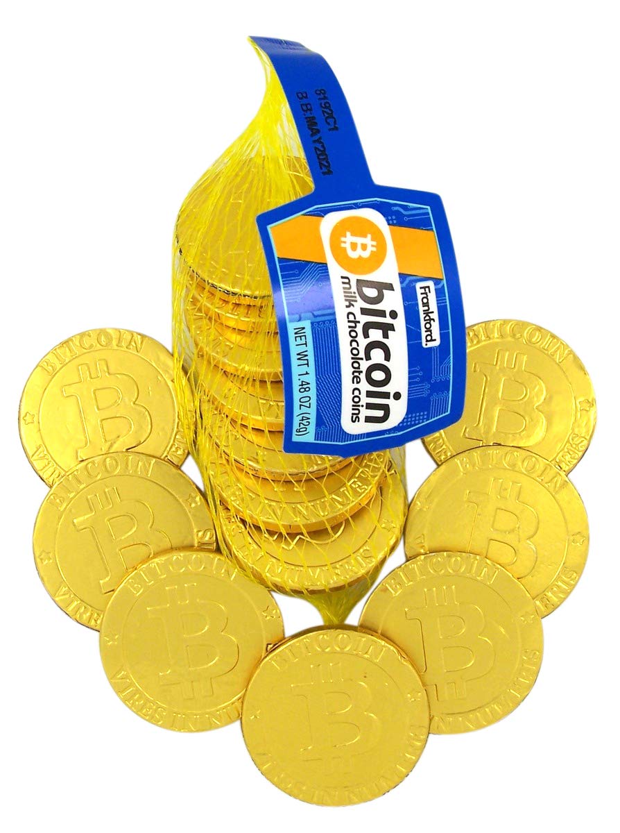 Gold Tone Foil Wrapped Milk Chocolate Bitcoins Candy Stocking Stuffers |  Desertcart Seychelles