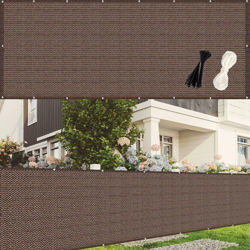 Brise vue balcon marron pour créer un coin de fraîcheur ombragé et calme au jardin