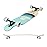 VOLADOR Urban Freeride Pro Longboard| Adaptive Cruiser 42inch| North America Maple| Camber Concave Drop Through Longboard Complete| Setup for Urban Commuting (Fuji Summer)