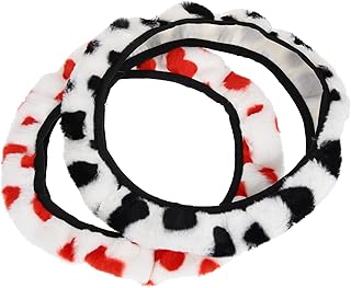 ERINGOGO 2 Peças De Volante Automotivo Capa De Pelúcia Para Volante De Carro Capas De Volante Capa De Volante De Pelúcia Branca Capa De Volante De Pelúcia Para Carro Acessórios