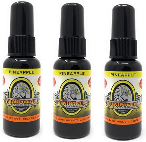 bluntpower 1oz botella Air Freshener & con base de aceite quemador de aceite Piña 3-Pack