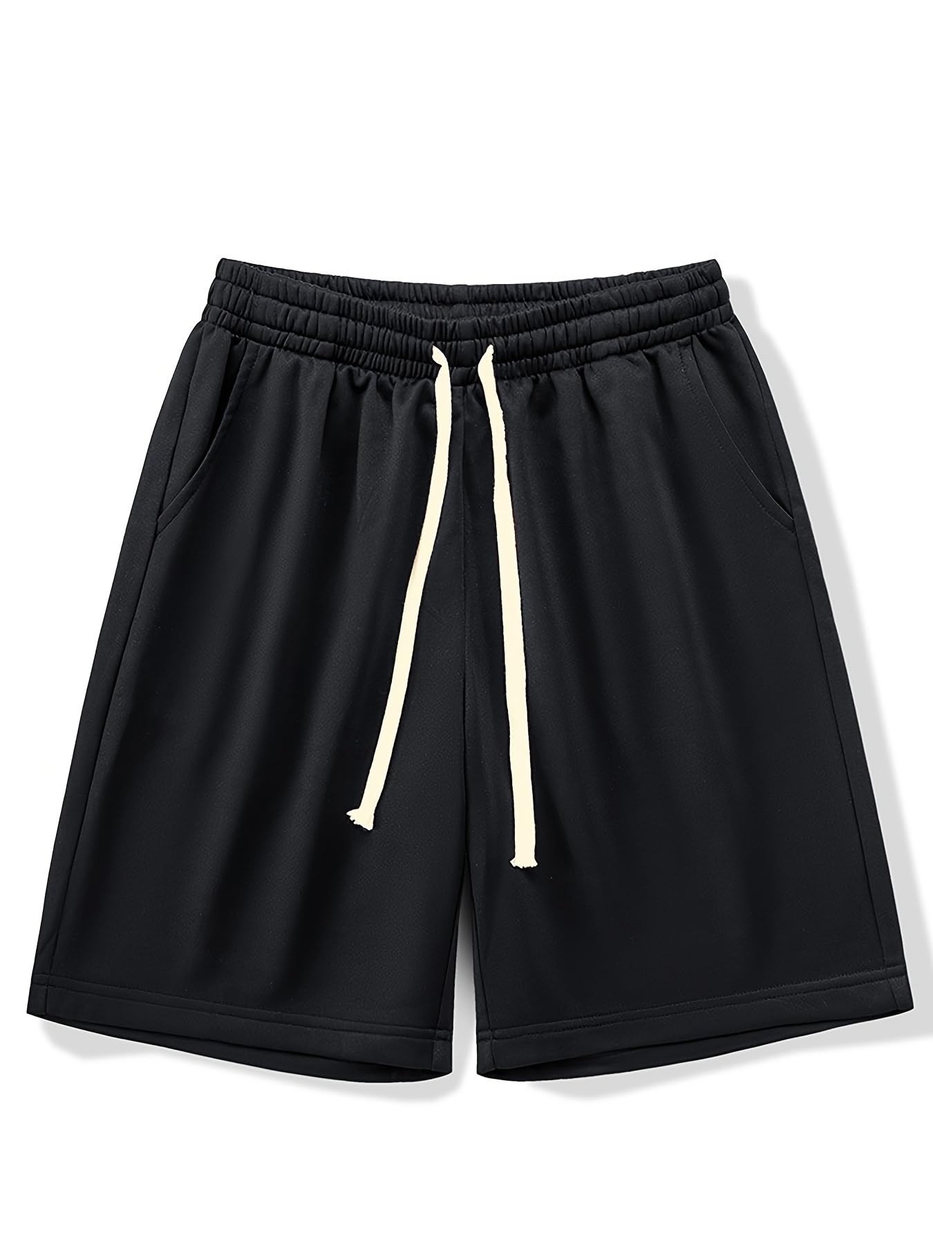 dockstreet Straight Wide fit Long Length Cotton Shorts with Two Side Pockets for Women/Trending Multi Pocket Style, Relaxed Casual Shorts for Women-picture-49