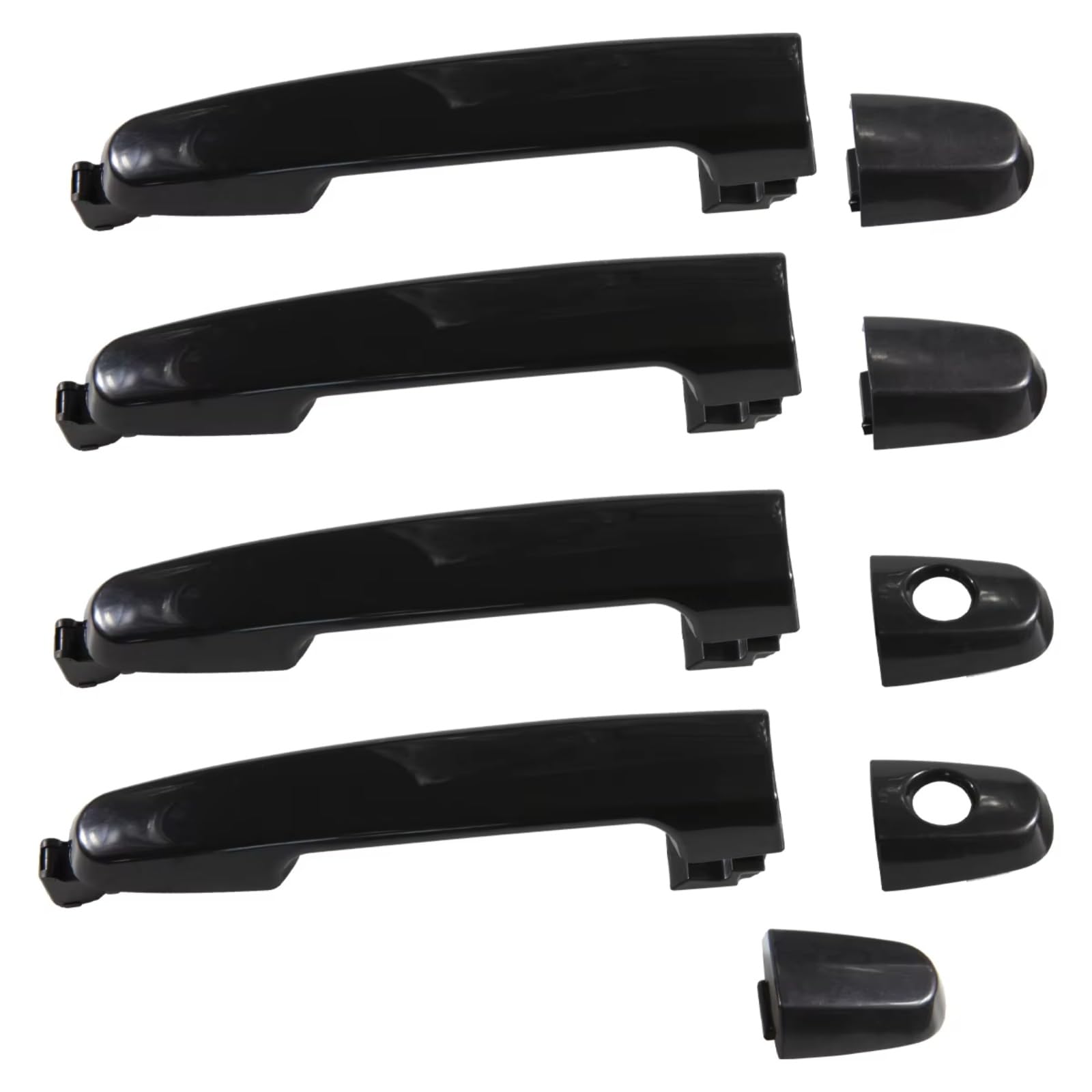 Tpsobru One Color Car Side Door Handle For Toyota For Camry For Highlander For Innova For Vios For Fortuner For Yaris Exterior Outside Door Handle Left Right 1Set