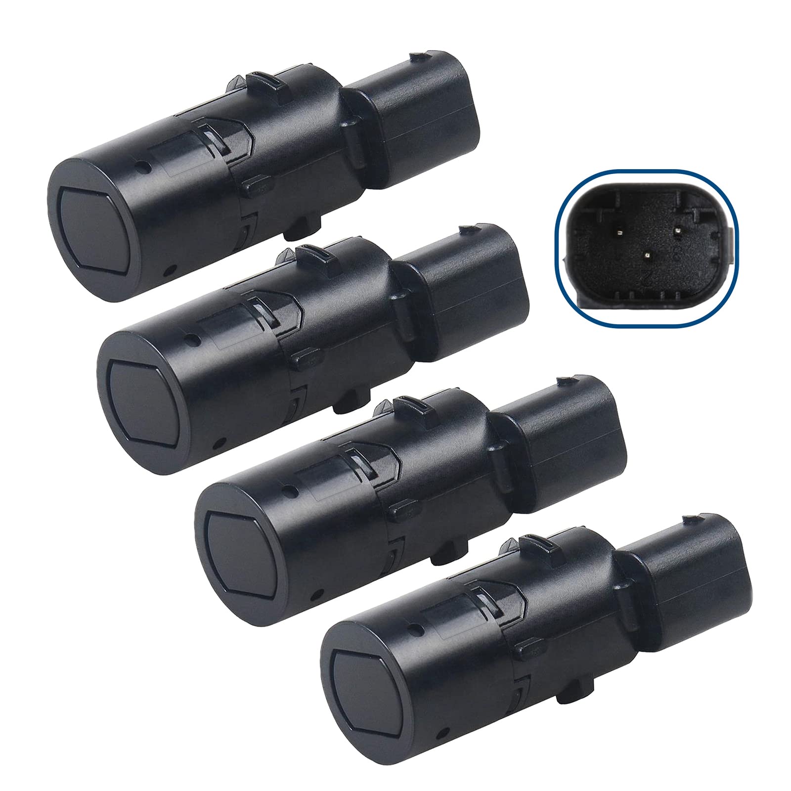 (Lot de 4) Capteurs Radar de Recul Aide Stationnement Avant ou Arrière compatible pour C3 I C8 ULYSSE 807 SÉRIE 5 E39 7 E38-9643982377