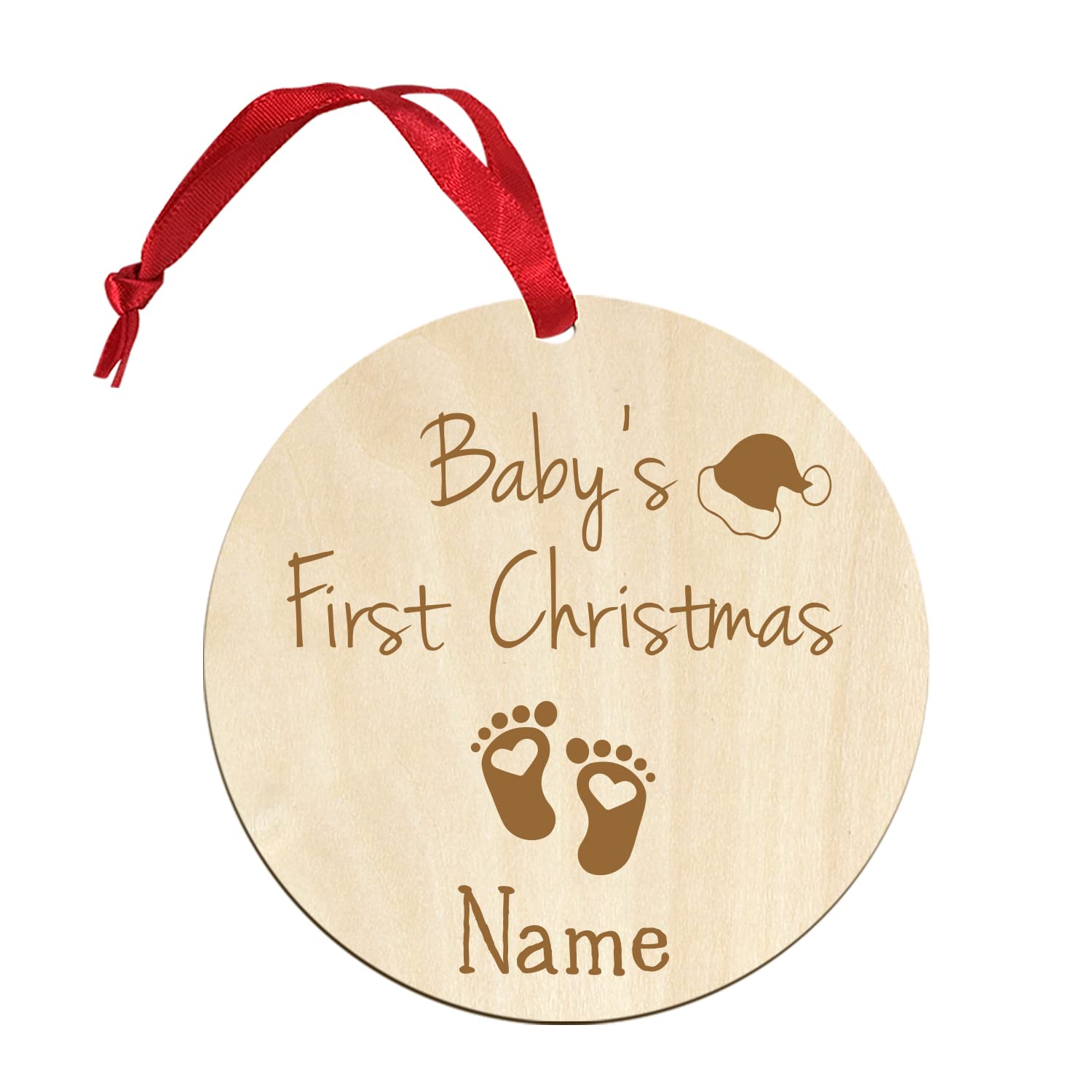Personalized Baby's Name First Christmas Ornament 2021 Our First Christmas as Family Christmas Tree Ornament Decoration (Personalized Baby's Name)