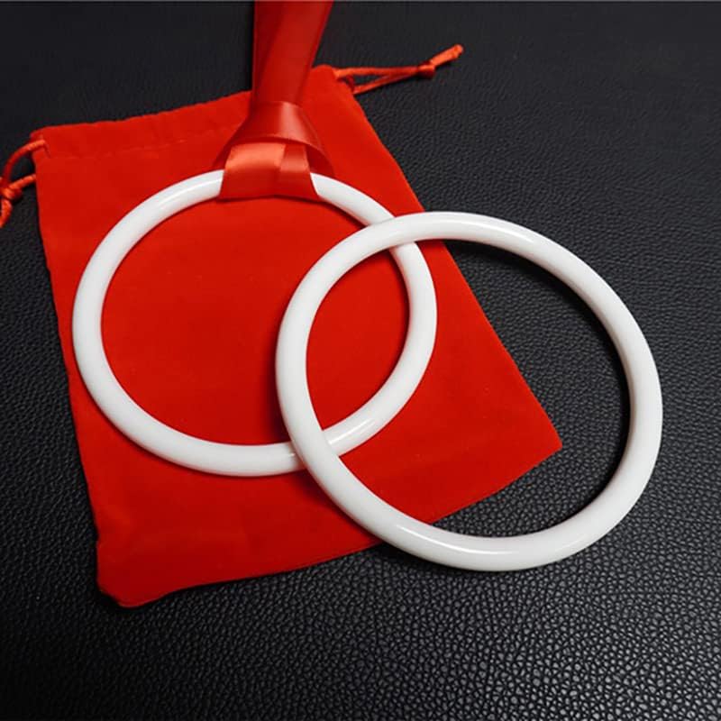 SUMAG Ring and Ribbon Magic Tricks Ribbon Melt Through Ring Magic TV Show Stage Illusions Gimmicks Mentalism Props